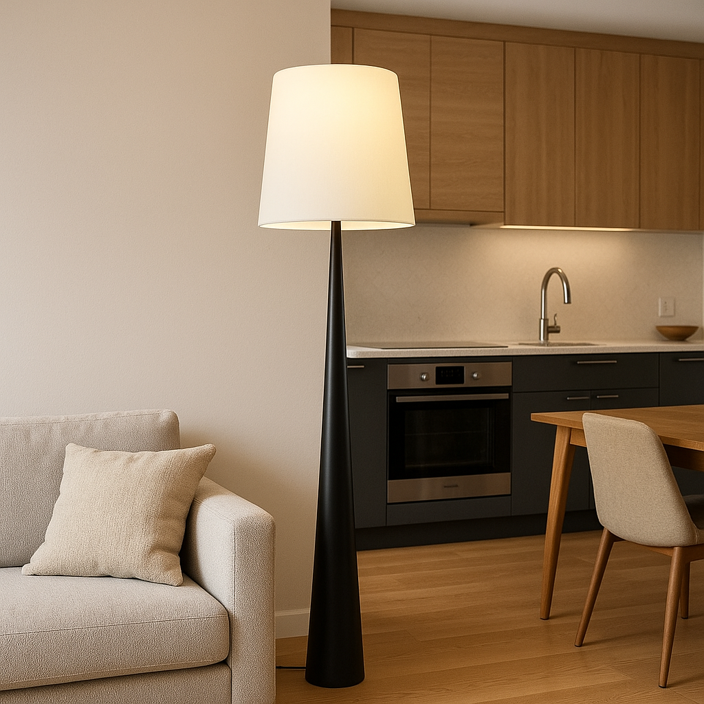 Lysenne – Scandinavian Floor Lamp with Fabric Shade 5