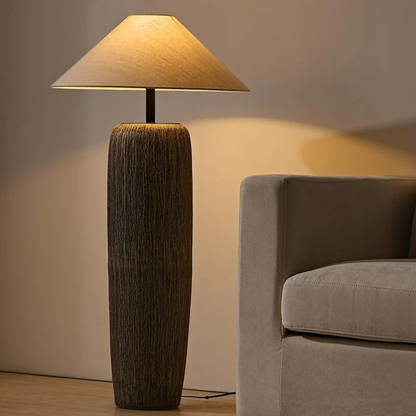 Orama - Weathered Wooden Floor Lamp 1