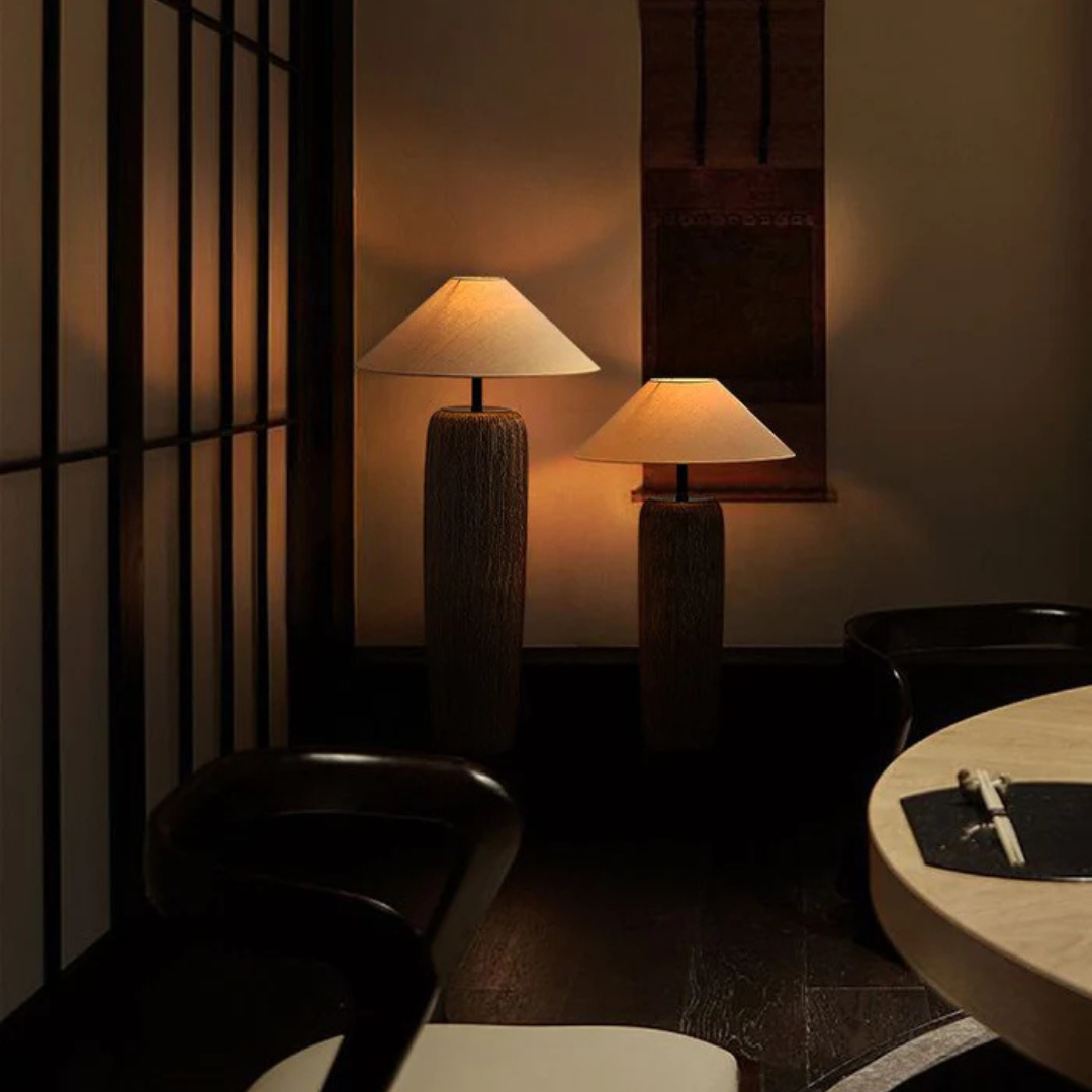 Orama - Weathered Wooden Floor Lamp 3