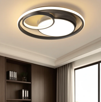 Modern LED ceiling lamp - designer ceiling lamp with rings 9