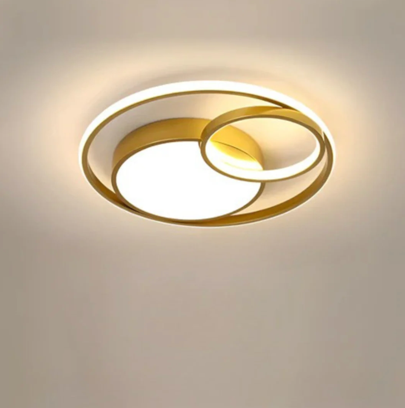 Modern LED ceiling lamp - designer ceiling lamp with rings 6