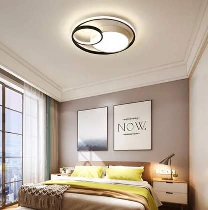 Modern LED ceiling lamp - designer ceiling lamp with rings 7