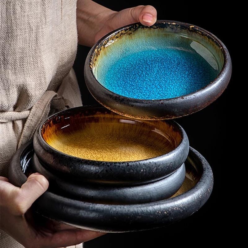 Japanese Glaze Ceramic Plates 2