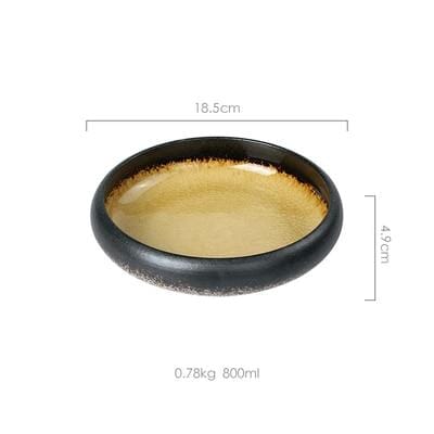 Japanese Glaze Ceramic Plates 6
