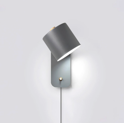 Minimalist wall sconce lamp with adjustable shade 0