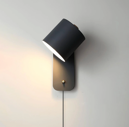 Minimalist wall sconce lamp with adjustable shade 1