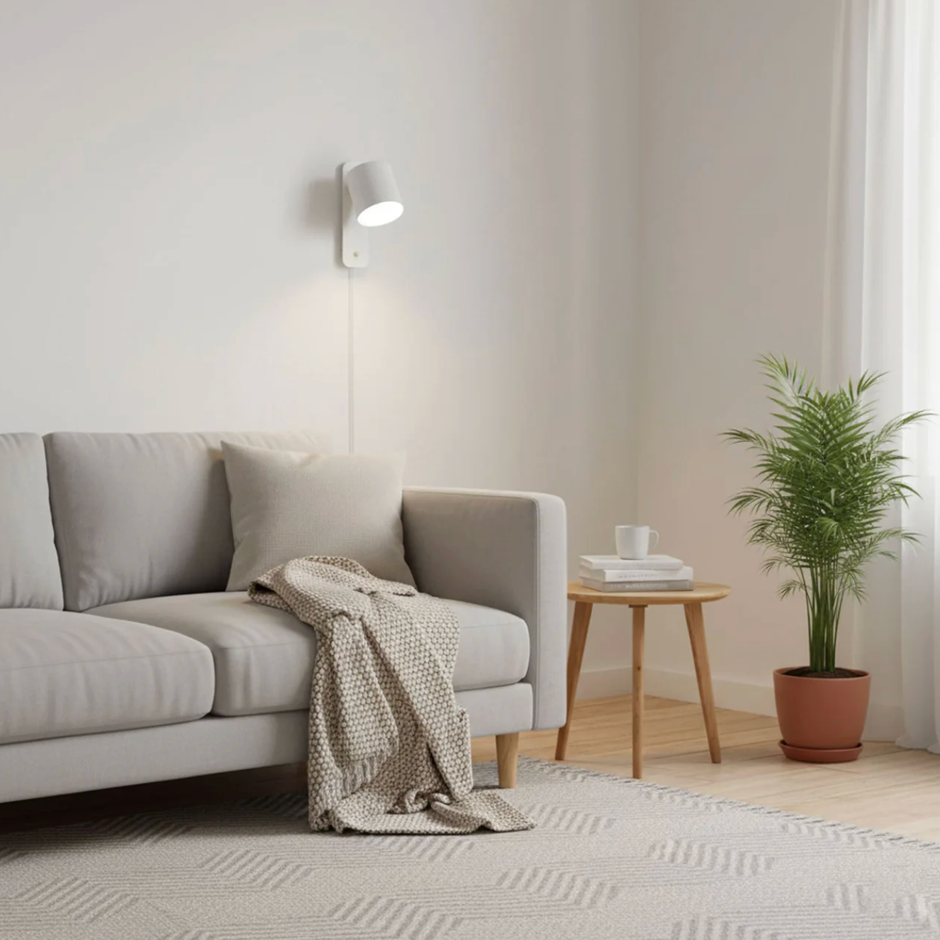 Minimalist wall sconce lamp with adjustable shade 4