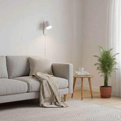 Minimalist wall sconce lamp with adjustable shade 4