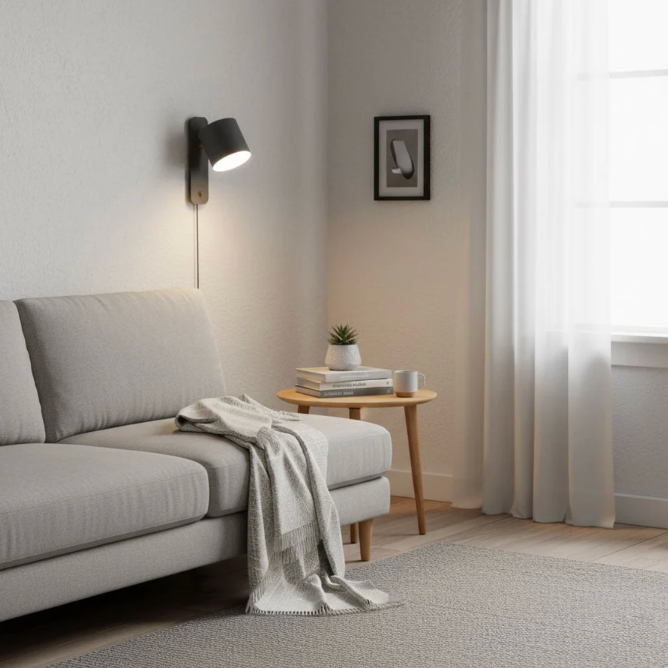 Minimalist wall sconce lamp with adjustable shade 5