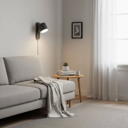Minimalist wall sconce lamp with adjustable shade 5
