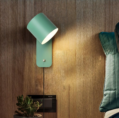 Minimalist wall sconce lamp with adjustable shade 6