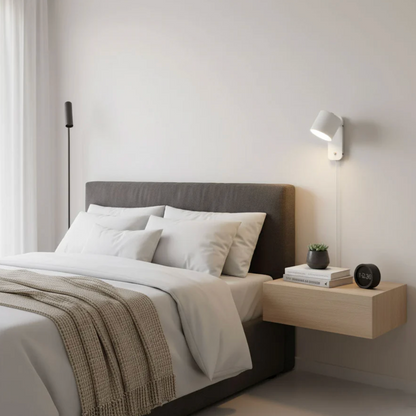 Minimalist wall sconce lamp with adjustable shade 7