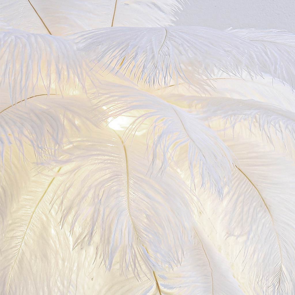 Ostrich feather table lamp, minimalist, 3 colors 5