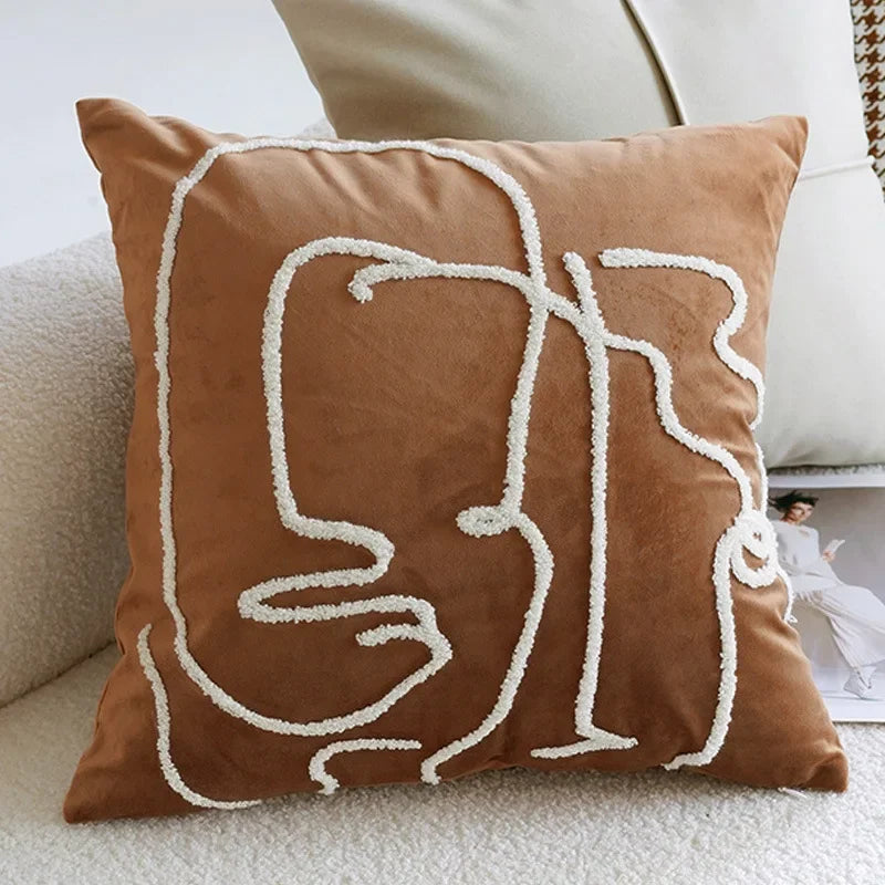 Lorvanne - Nordic Vintage Decorative Cushion Cover 45x45cm 17