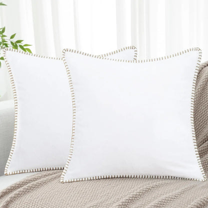 Liorenn - Chenille Decorative Cushion Cover with Stitched Edge 11
