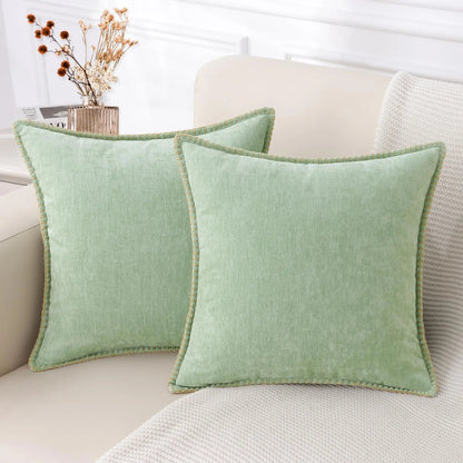 Liorenn - Chenille Decorative Cushion Cover with Stitched Edge 13