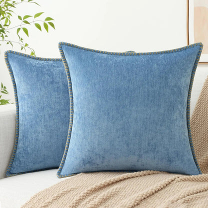 Liorenn - Chenille Decorative Cushion Cover with Stitched Edge 15