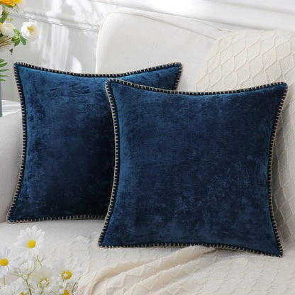 Liorenn - Chenille Decorative Cushion Cover with Stitched Edge 7