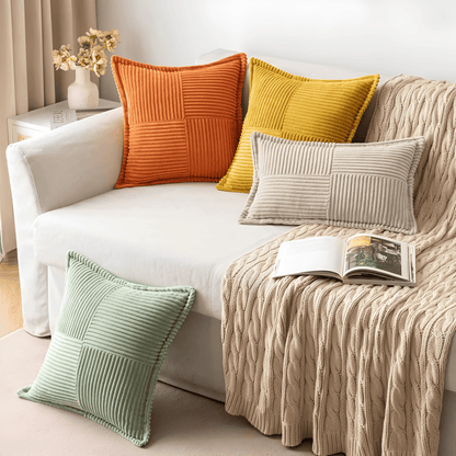 Ovidia - Stain-Resistant Solid Cushion Cover 1
