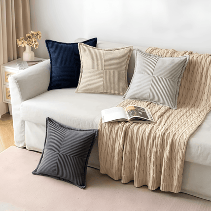 Ovidia - Stain-Resistant Solid Cushion Cover 2