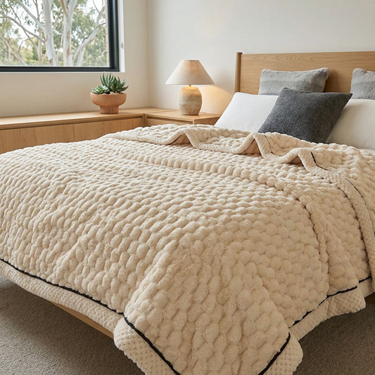 Elara Haus Modern Soft Flannel Autumn Blanket