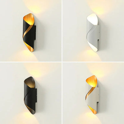 Modern Waterproof LED Wall Lamp – Spiral Design 1