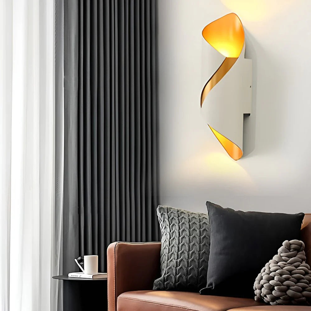 Modern Waterproof LED Wall Lamp – Spiral Design 3