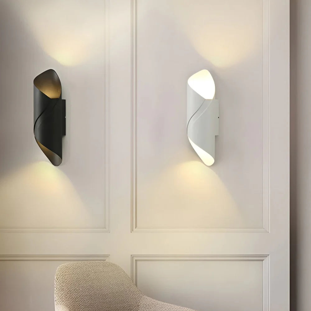 Modern Waterproof LED Wall Lamp – Spiral Design 4