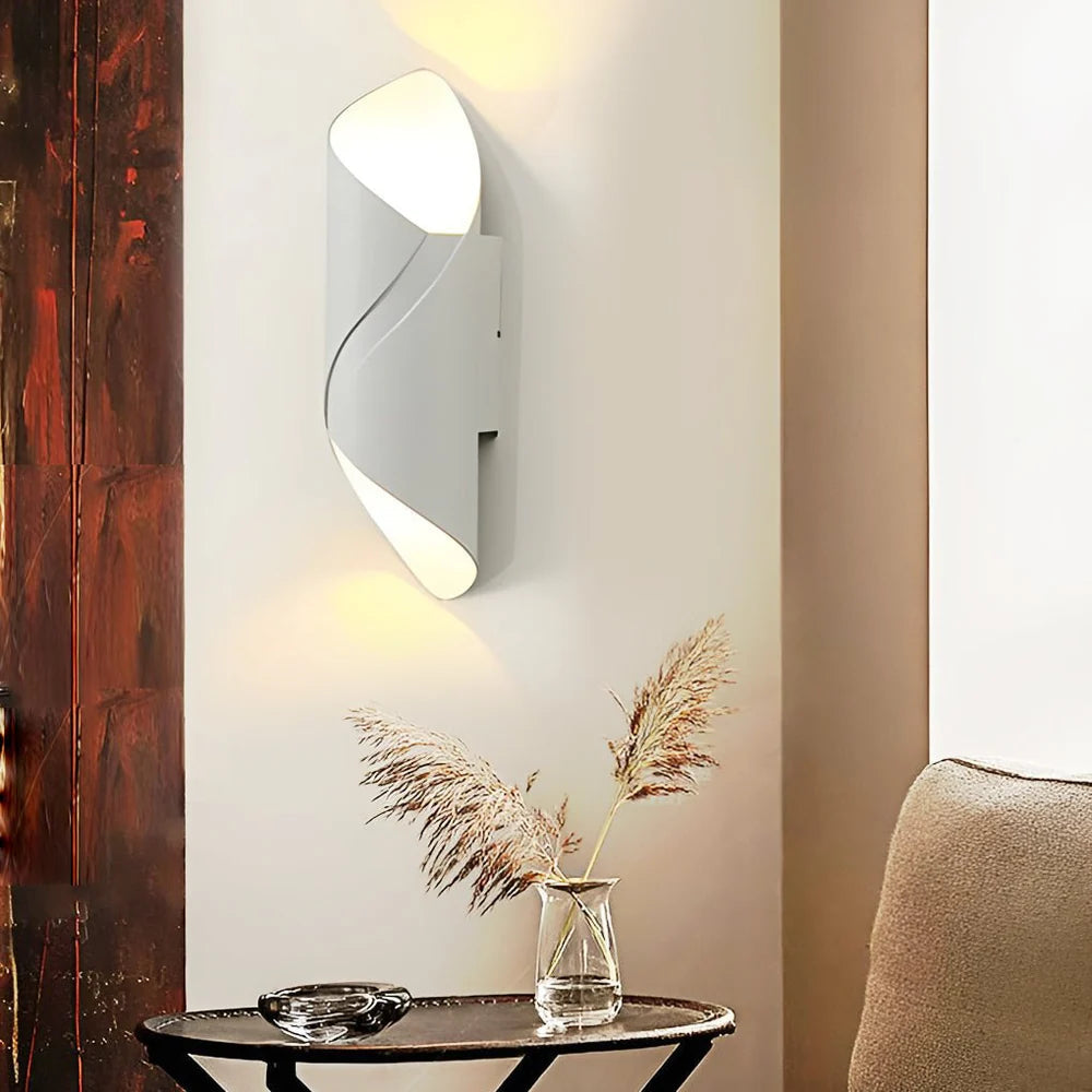 Modern Waterproof LED Wall Lamp – Spiral Design 0