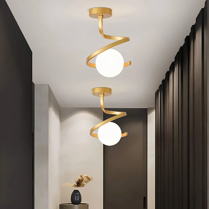 Spiral ceiling lamp - lamp with a spherical shape 2