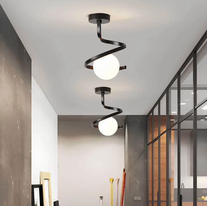 Spiral ceiling lamp - lamp with a spherical shape 3