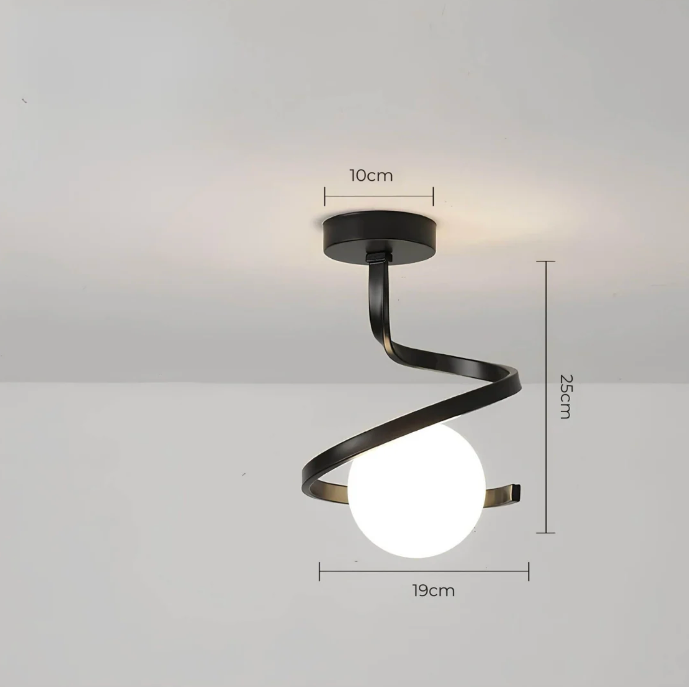 Spiral ceiling lamp - lamp with a spherical shape 5