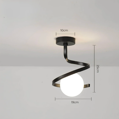 Spiral ceiling lamp - lamp with a spherical shape 5