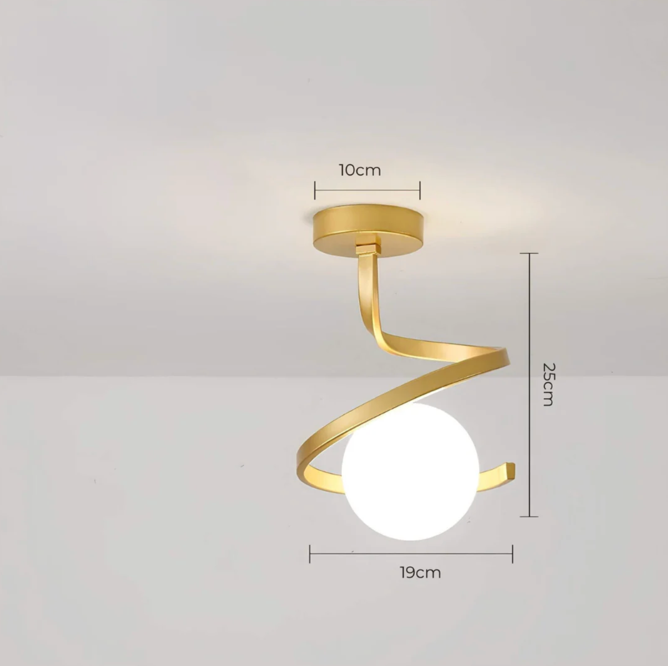 Spiral ceiling lamp - lamp with a spherical shape 6