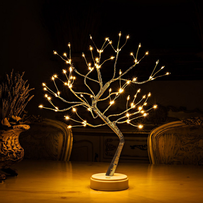 Elara Haus Modern Spirit Tree - Cordless Bedside Decor
