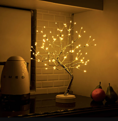 Elara Haus Modern Spirit Tree - Cordless Bedside Decor