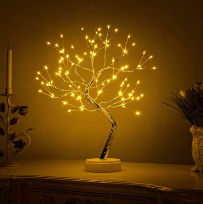 Elara Haus Modern Spirit Tree - Cordless Bedside Decor