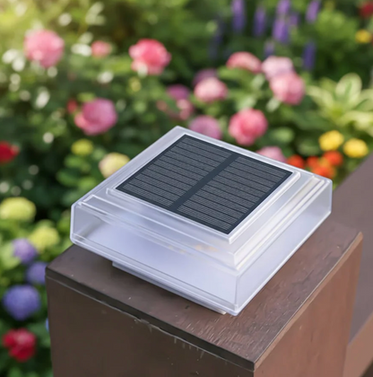 Square solar LED garden lamp – an outdoor decorative lamp for the terrace and garden 1