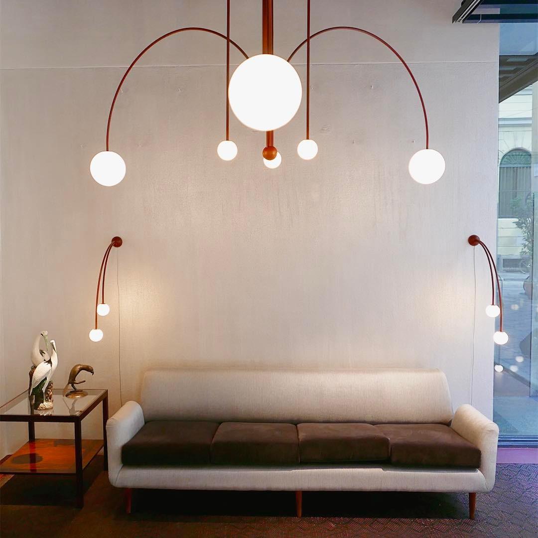 Elara Haus Modern Symphony Chandelier - Geometric Multi-Arm Glass Light