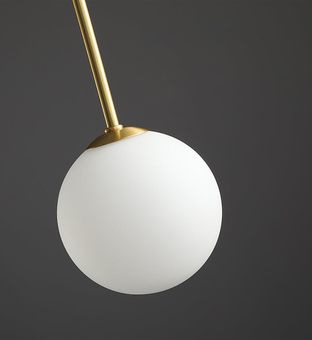 Elara Haus Modern Symphony Chandelier - Geometric Multi-Arm Glass Light