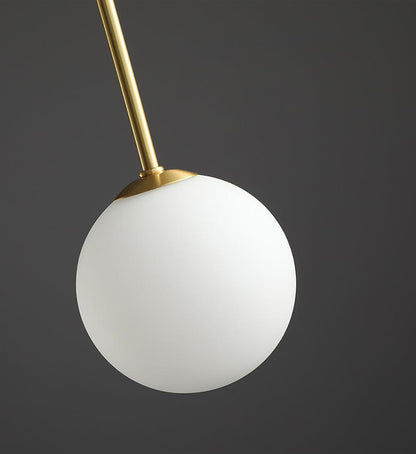 Elara Haus Modern Symphony Chandelier - Geometric Multi-Arm Glass Light