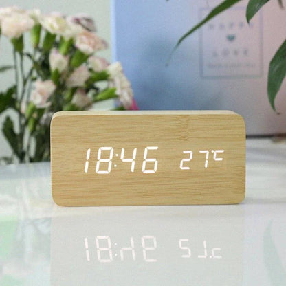 Minimalistic LED Clock | Wood 3