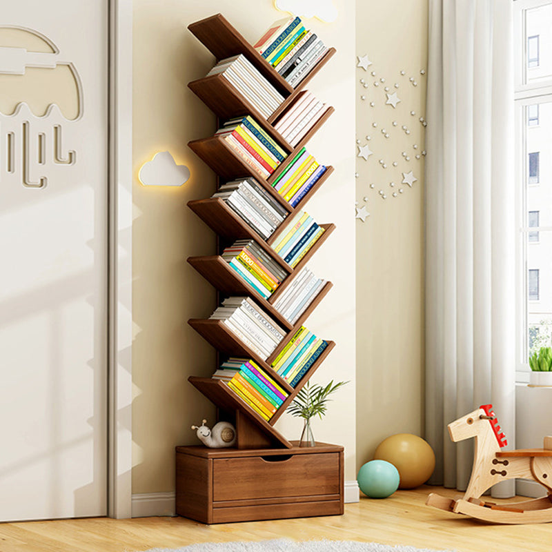 Contemporary Creative Rectangular Eco-Friendly Board 6/8/10/12 Tier Bookshelves For Home Office 13