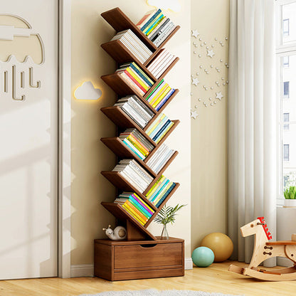 Contemporary Creative Rectangular Eco-Friendly Board 6/8/10/12 Tier Bookshelves For Home Office 13