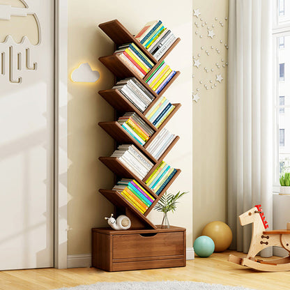 Contemporary Creative Rectangular Eco-Friendly Board 6/8/10/12 Tier Bookshelves For Home Office 14