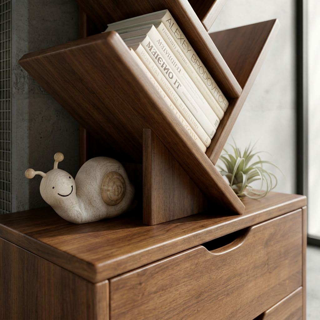 Elara Haus Modern Timber Tree Bookshelf
