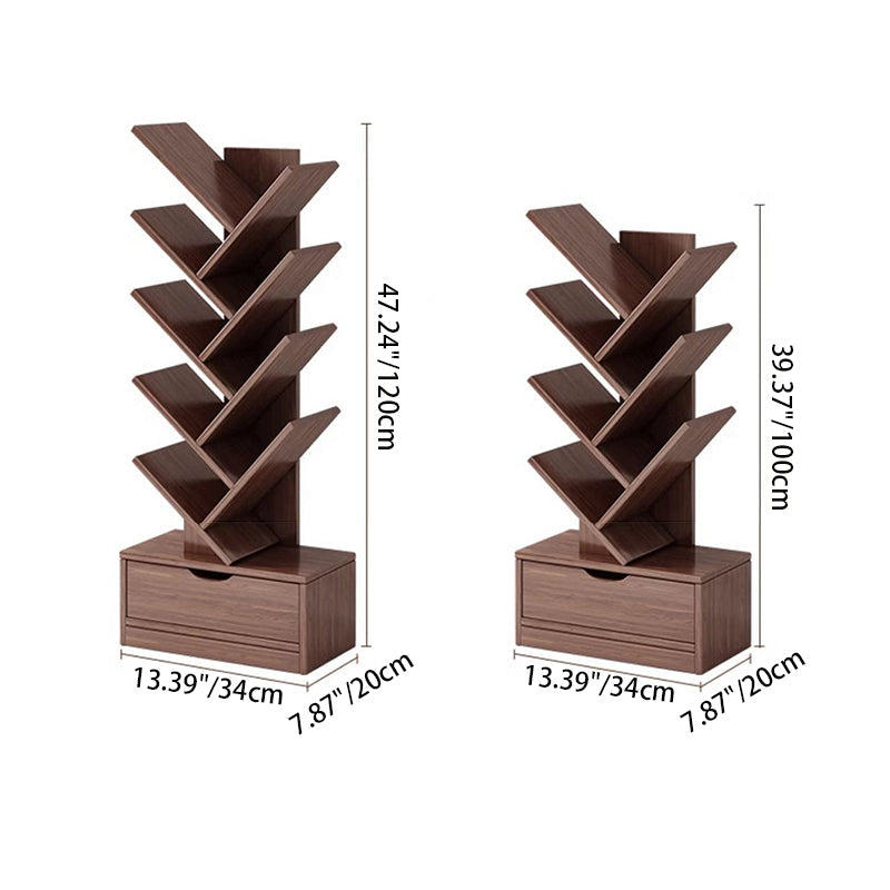 Contemporary Creative Rectangular Eco-Friendly Board 6/8/10/12 Tier Bookshelves For Home Office 4