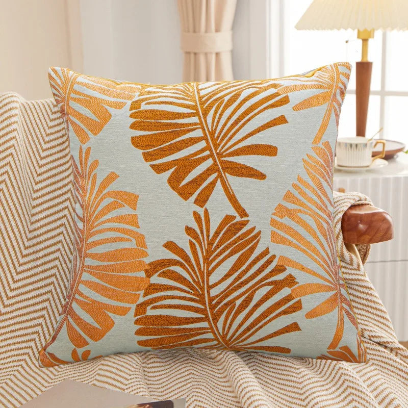 Palmira - Palm Tree Linen Cushion Cover 45x45cm 1