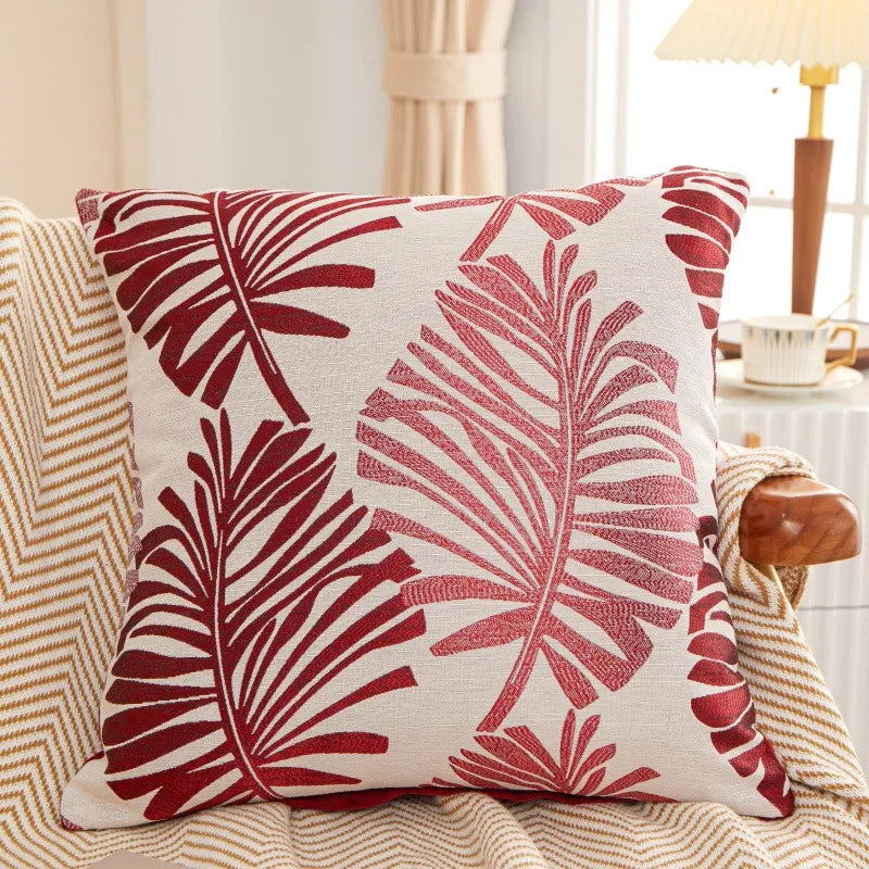 Palmira - Palm Tree Linen Cushion Cover 45x45cm 3