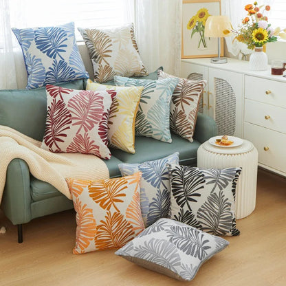 Palmira - Palm Tree Linen Cushion Cover 45x45cm 6